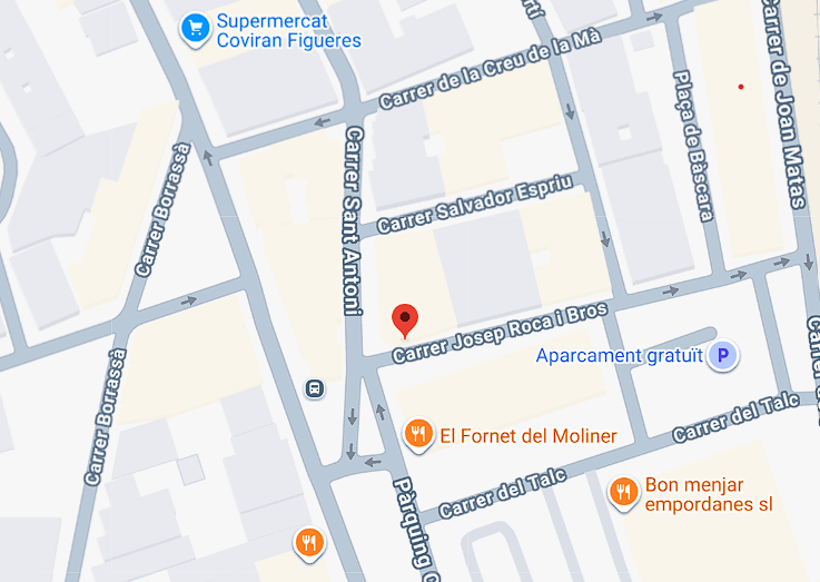 Mapa para llegar a YEYE Barbería en Figueres